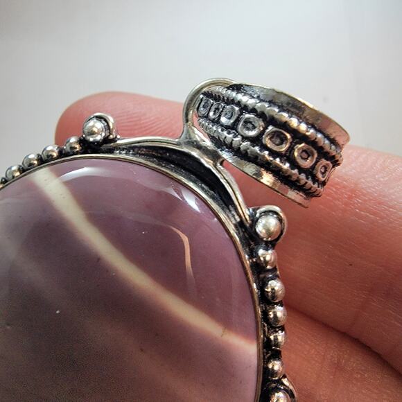 Necklace Pendants Mookaite Jasper Handmade Jewelry Set in Sterling Silver Bezel - Picture 10 of 10